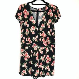 🥑 5/$25 Forever 21+ floral romper sz 0X